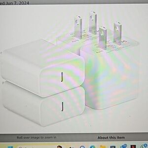 NWT Lazerbuilt New 4 pack USB C wall Super Fast Chargers